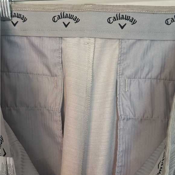 2 Pairs! Men's Callaway Opti Dri Golf Shorts in Blue & Khaki size 38, 9” - Picture 12 of 14